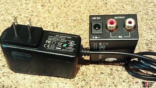 Binary B-220-DAC Digital to Analog Audio Converter w/AC Adapter