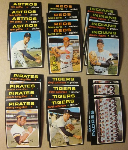 1971 Topps Baseball- Pick Choose Finish Your Set (#1-752) - NM, Ex-Mt - Picture 97 of 140