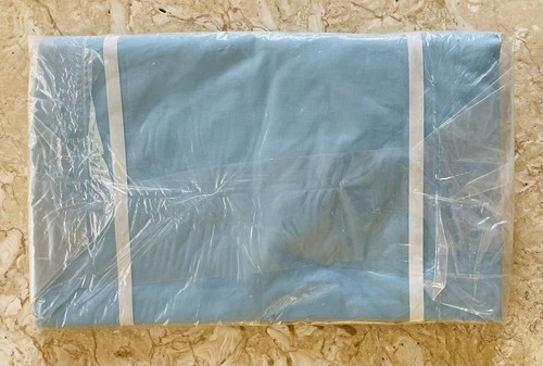 Wamsutta Supercale Plus Perkal Doppelboden Spannbettlaken Mittelblau Neu aus altem Lagerbestand - Bild 3 von 4