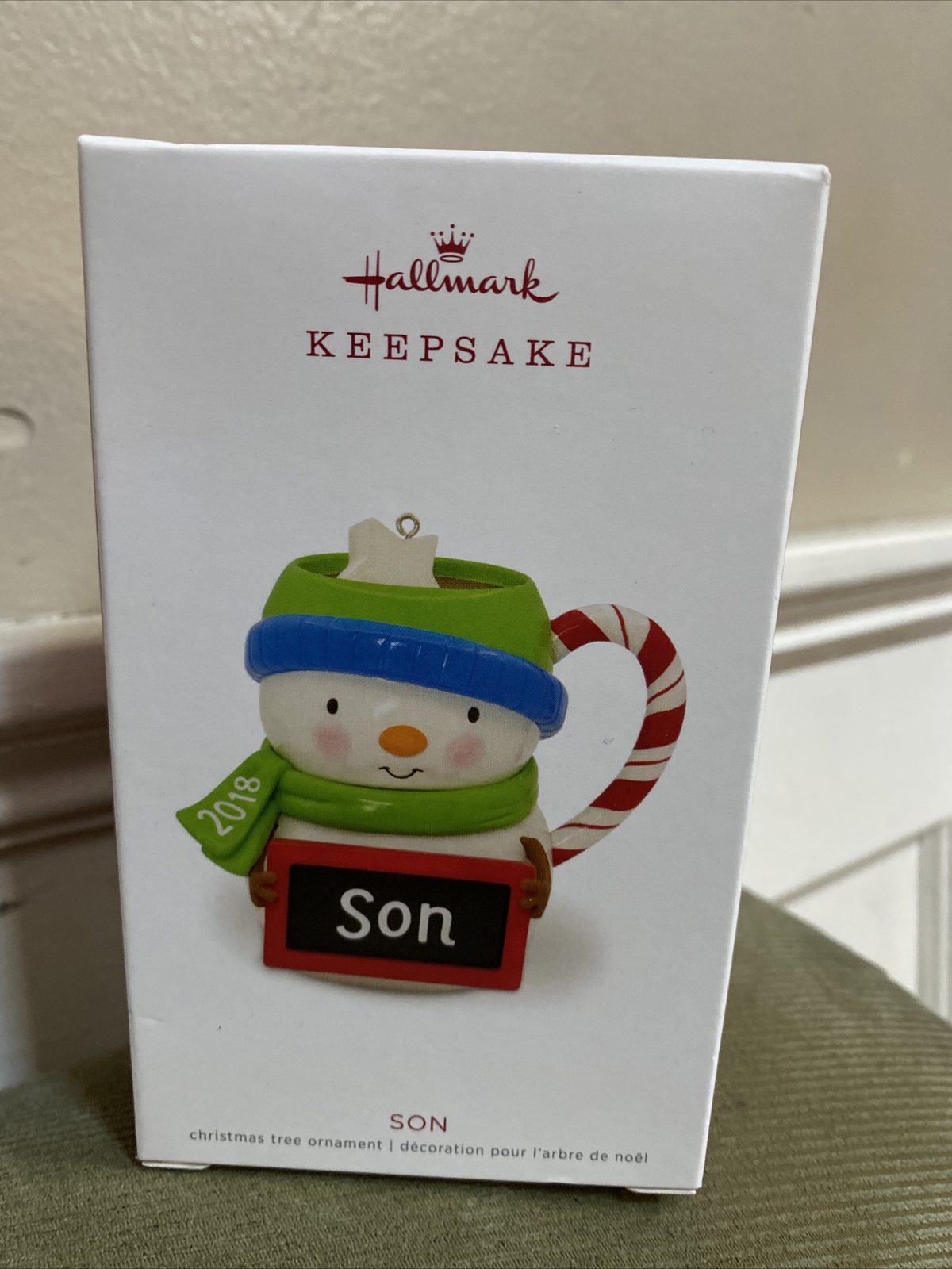 #1 SON Solar Powered Snowman Ornament//Gift Tag NameStar NEW
