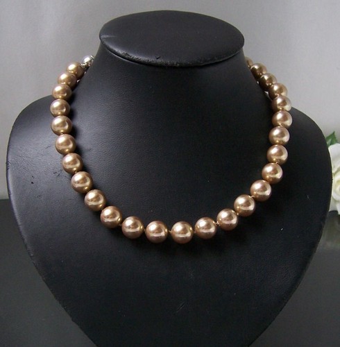 Perlenkette Perlen Armband Ohrringe Muschelkernperlen Schmuck Set Hochzeit VS7# - Bild 68 von 99