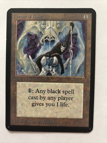 Throne of Bone X (1) Alpha - EX/NM *See Scans* 4RCards - Picture 1 of 2