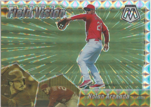 NOLAN ARENADO #FV10 2023 Panini Mosaic Field Vision St. Louis Cardinals - Picture 1 of 2