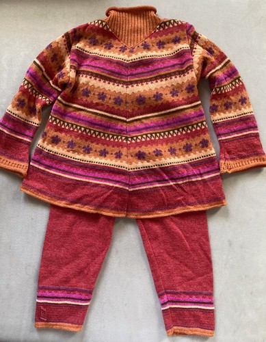 NWT Designer Kids Le Clayeux Knit Outfit Made in France sz 5 - Picture 1 of 8