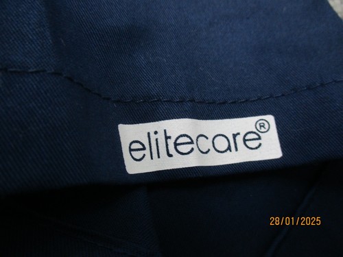 Elite Care Scrubs Top/T Shirt 2XL XXL Short Sleeve Blue V Neck - Bild 5 von 16