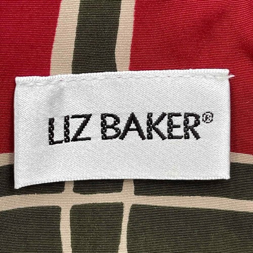 Vintage 90s Abstract Blouse Sketch Plaid Pattern Short Sleeves Liz Baker Size 1X - Picture 4 of 9