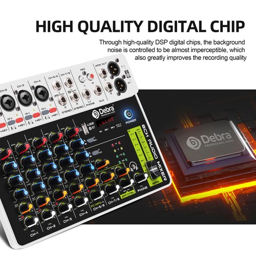 Audio Interface Mixing Console Bluetooth Record PC 48VPower Delay Repaeat Effect - Picture 11 of 26