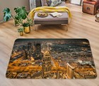 3D City Night Building NA10390 Game Rug Mat Elegant Photo Carpet Mat Fay