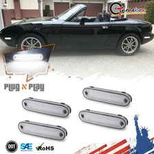 Clear Side Marker Corner Lamp Parking Light 2Pair For 1990-2005 Mazda Miata MX-5