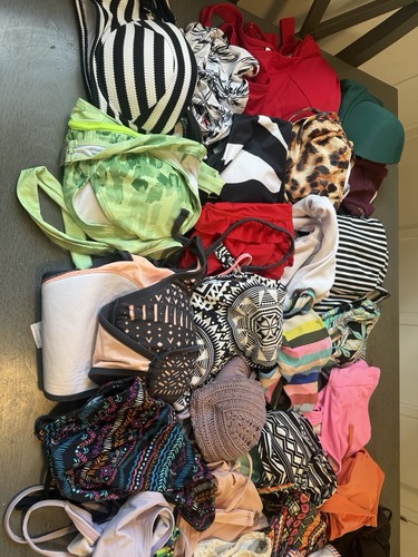 Lot Of 40 Swimsuit Bikini Top Size Large