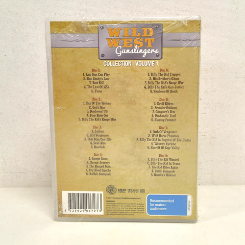 Wild West Gunslingers Collection Volume 1 - 30 Movies - DVD Set - Region 0 - Picture 3 of 3