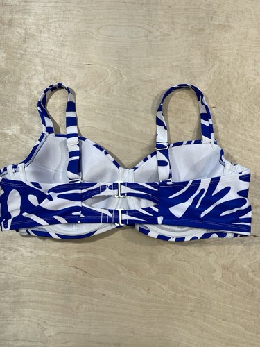 Kona Sol blau & weiß Bikini Set, High Waist Unterteil - 1X (17-18), Top 18 - Bild 3 von 9