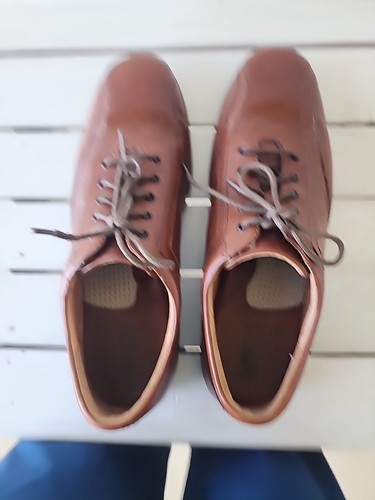 Born Schuhe Herren 12 M Freizeit Braun Leder Schnürschuhe Niedrig - Bild 2 von 5