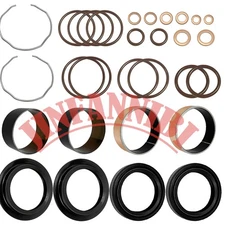 Fork Bushing Dust Oil Seal Rebuild Kit For Kawasaki Versys 650 KLE650 2007-2022