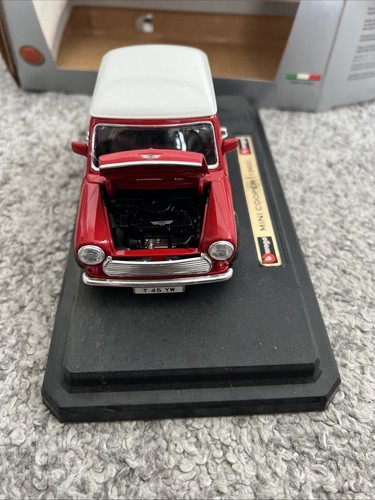 LG217 BURAGO BBurago Collection 1/24 1:24 Voiture Mini Cooper 1960 rouge - Picture 15 of 16