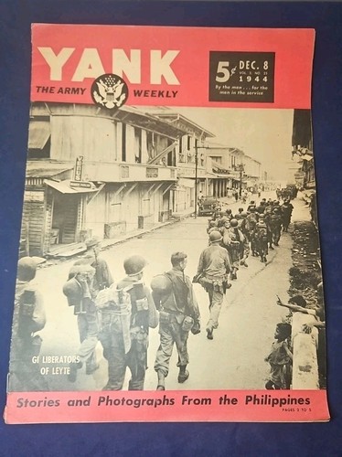 YANK Magazine – December 8, 1944 – WWII Era US Army Weekly – Rare Vintage Issue