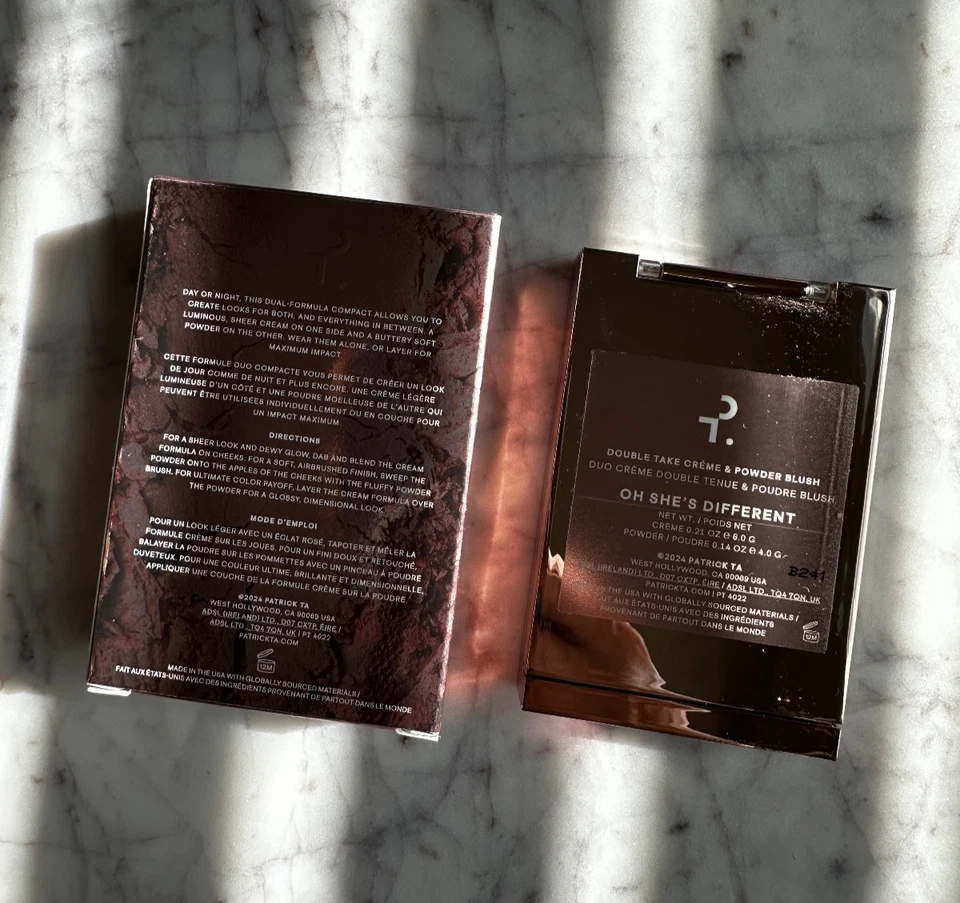 PATRICK TA Double Take Crème & Powder Blush - Oh She’s Different - BNIB - Image 3 of 4