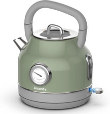 Amaste Electric Kettle, Retro Electric Tea Ke...