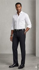 BOSS Hugo Boss Men s Dress Pants Black Stripe...