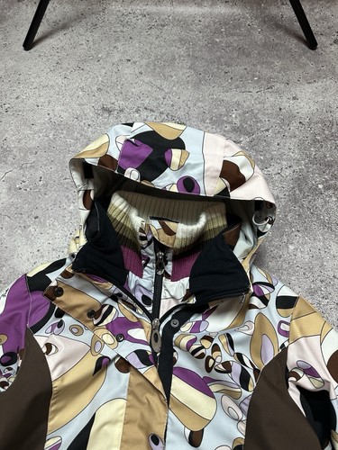 Emilio Pucci Rossignol Women's Abstract Pattern Ski Jacket Size S Excellent Cond - Picture 6 of 19