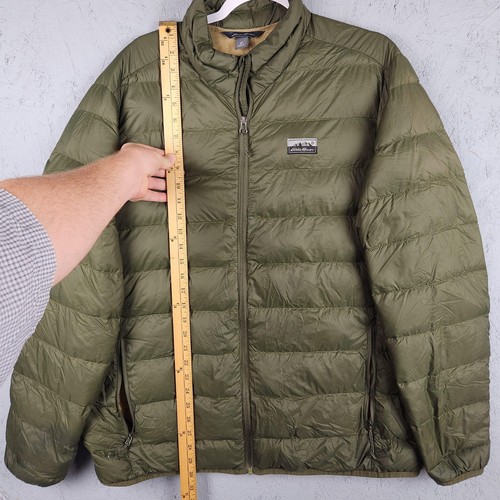 Eddie Bauer Jacket Mens XL Green 650 Down Puffer Full Zip Insulated Lightweight - Picture 4 of 13
