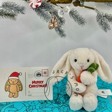 Authentic Jellycat Bunny With Carrot  Gift Set  Retired  New  Same-Day Ship