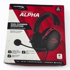 HyperX Cloud Alpha Black-Red Headband Gaming Headset Missing Cable
