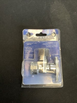 PlumbPak 1/2 x1/2  Angle Ball Valve in Chrome. PP51-1PCLF. @92.
