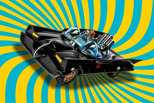 Corgi RT26701 Diecast Cars-RT26701 Batmobile with Batman and Robin Car 267 NEW - Picture 10 of 10