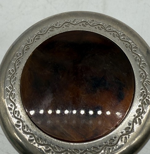 VTG Ralph Lauren Glass Crystal Bottle Tortoise Style Lid Made In USA 1989 - Picture 2 of 9