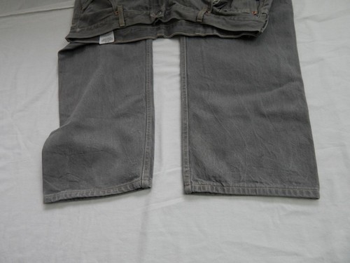Levi 501 Jeans Regular Straight Grey Waist 44 Leg 30 W44 L30 Button Fly (Q6819) - Picture 5 of 11
