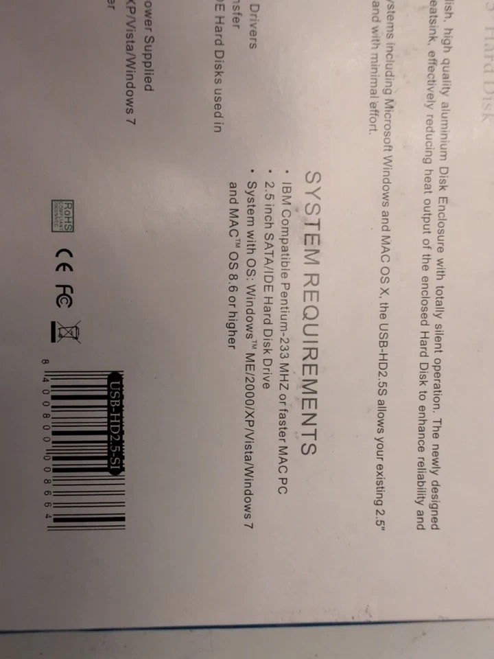 Dynamode 2.5" Sata/Ide Enclosure - Image 3 of 4