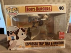 Funko Pop! Rides Bob's Burgers #40 Espresso Trip Tina & Unicorn Exclusive