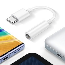 For Apple iPhone 17/Air/Plus/Pro Max/16/16e/15 USB-C Earphones AUX Adapter w/Mic