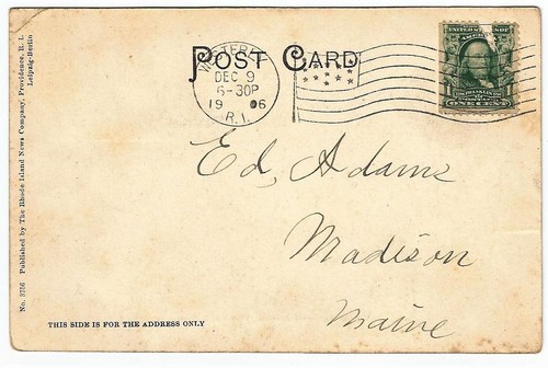 Postal de Rhode Island Aquidneck Avenue Watch Hill 1906 - Imagen 3 de 3