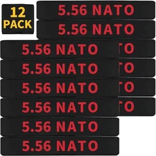 12 Pack 5.56 NATO Magazine Bands – Miaozhun Caliber ID Marking Bands