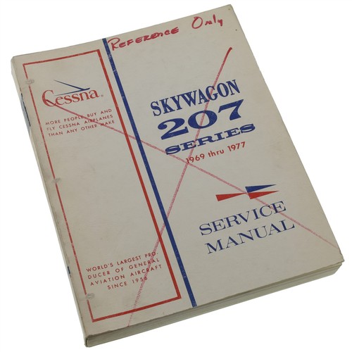 Cessna 207, T207 Maintenance Service Manual 1969 - 1977 - D2010C3-13 Very Clean - Picture 1 of 2