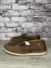 RANK 45 Amberlin Brown Leather Casual Slip On Loafers Women Sz 9M US/40EU