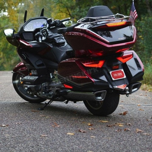 Show Chrome Chrome Rear Fender Lower Run and Brake Light 52-972 (no ship to CA) - Picture 7 of 8