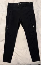 Xersion 7/8 Anti-Odor Black  Ankle Legging Medium 