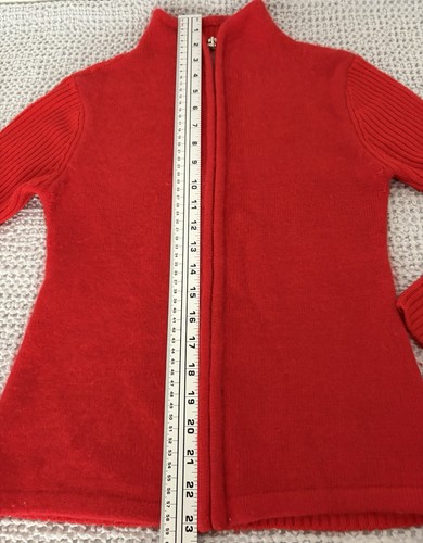 Suéter Mujer Rojo Cremallera Talla S Manga Larga - Imagen 2 de 7