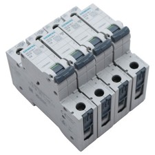 4x Siemens 5SL6106-7 MCB C6 circuit breaker / circuit breaker -used-