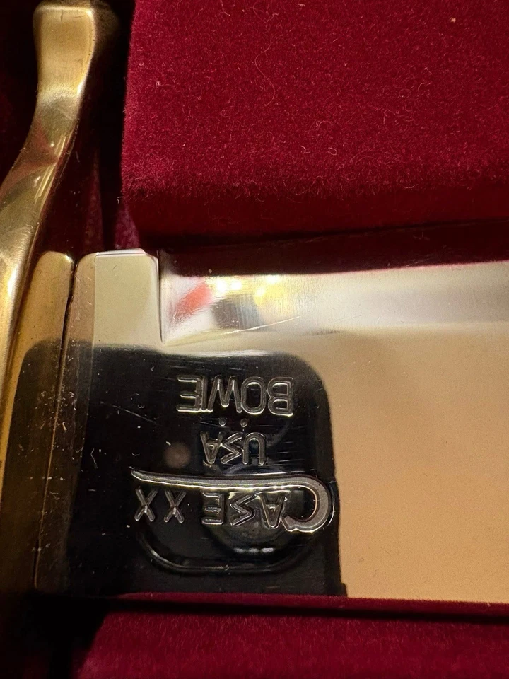 Case XX Bowie Knife - USA Commemorative-Blk Handle - w/ Sheath & Box - 1970s/80s - Image 3 of 4