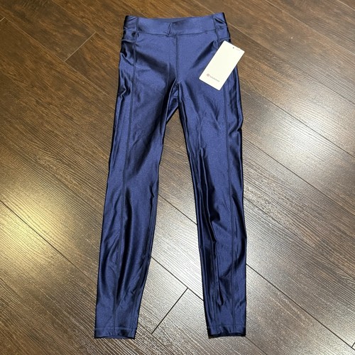 NWT! Lululemon Satin Shine High-Rise Tight 25" Women’s Size 2 Club Blue - Picture 10 of 10