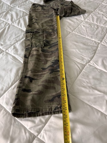 Shein Camouflage Cargo Pants Regular Casual Outdoors Green Mens M 32X39” - Picture 3 of 12