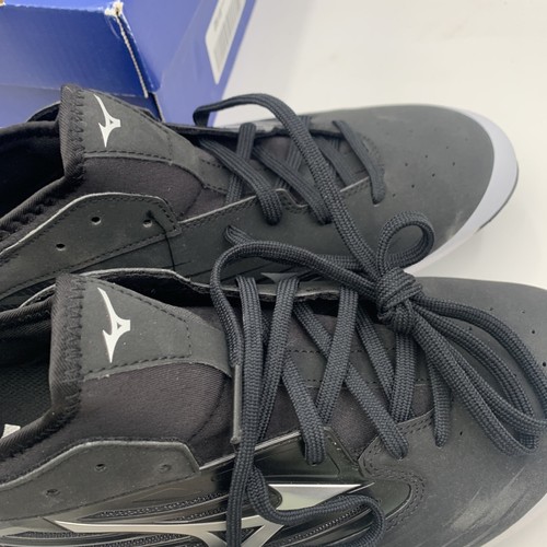 Mizuno EPIQ Men's 12 Metal Baseball Cleat Black White - Picture 12 of 24