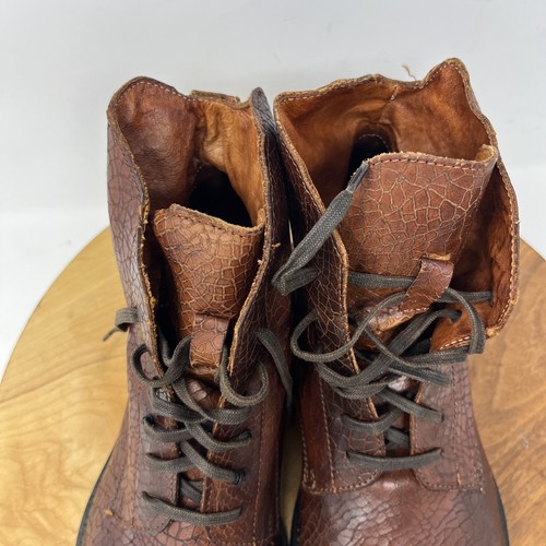 Robert Graham Leder geprägt Stiefeletten braun Schnürung elegant Italien Herren 11 - Bild 19 von 22
