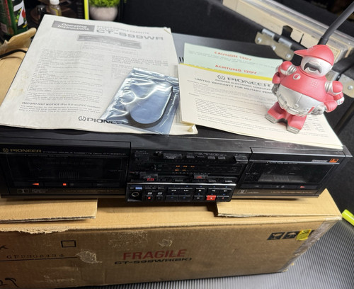 Pioneer Stereo Double Cassette Deck Model: CTS99WR WORKING Manual Box Multi-volt