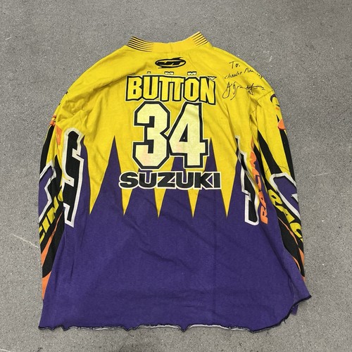Vintage JT Racing Long Sleeve Jersey Size Large Jimmy Button - Picture 7 of 11