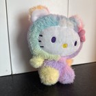 Hello Kitty Sanrio Plush Toy 6.5” Rainbow Sherbet Multicolor Soft Bow Toy Cute — photo 3